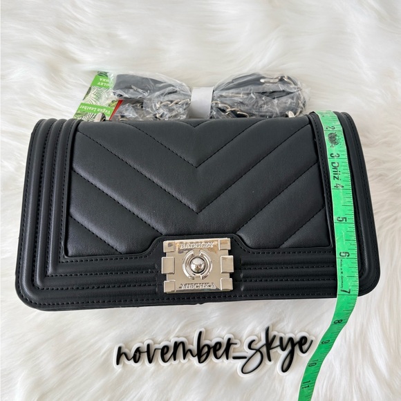 Badgley Mischka Quilted Black Crossbody - Picture 9 of 12